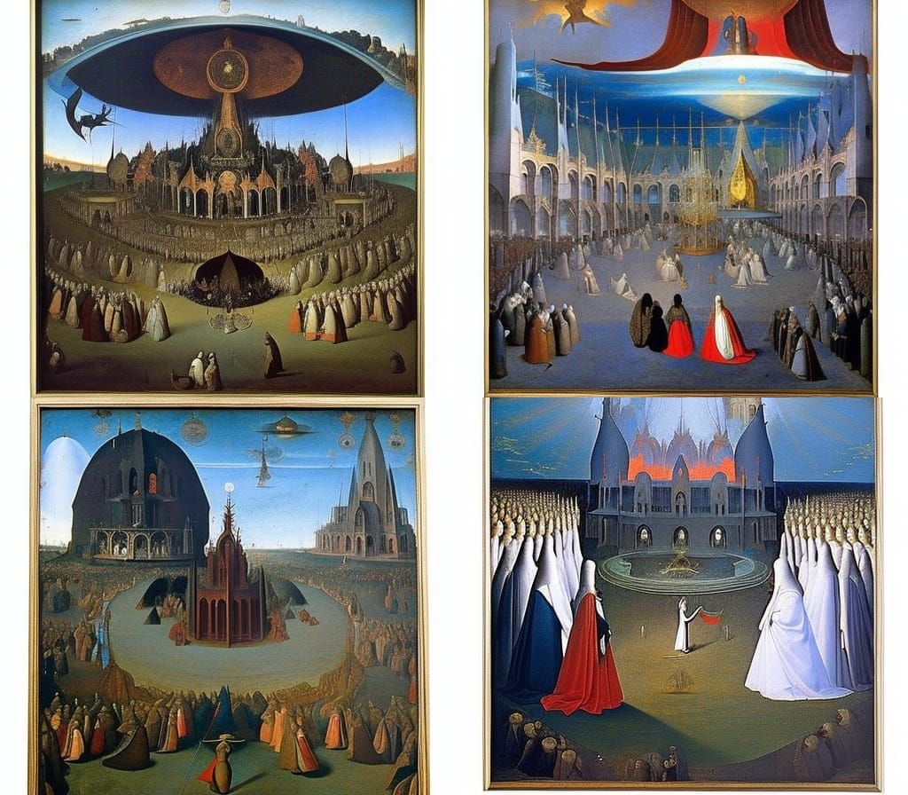 Cthulhu and Sacred Ancestor's wedding, Jheronimus Bosch pain...