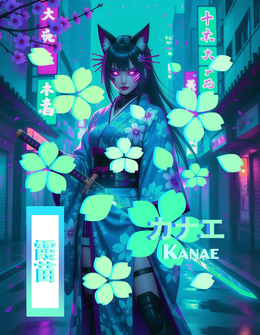 ☆ Tokyo Cyberpunk Kitsune 霞苗 ☆