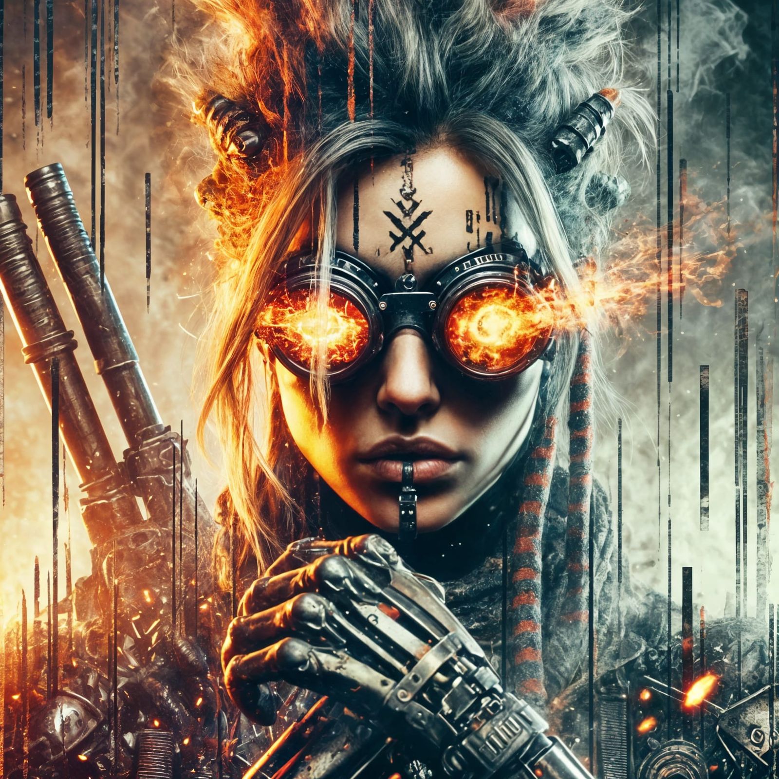 Inferno Vision: The Pyromancer of Steel and Flame  by @Blandry