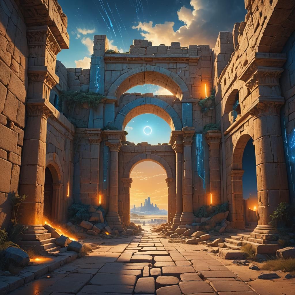 Caesarea Time Portal: Fantasy Concept Art