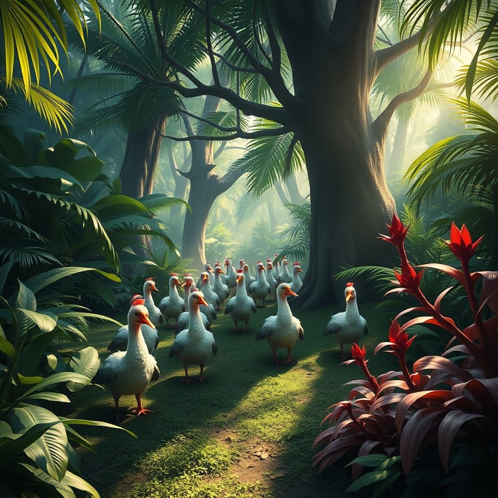 A flock of dodo birds  by @Sharoja