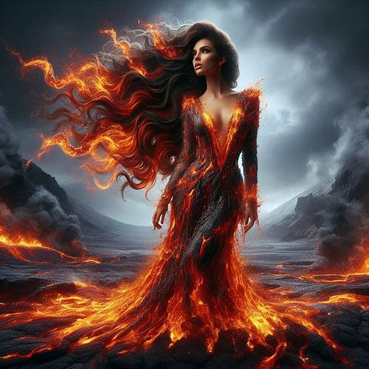 Lava woman