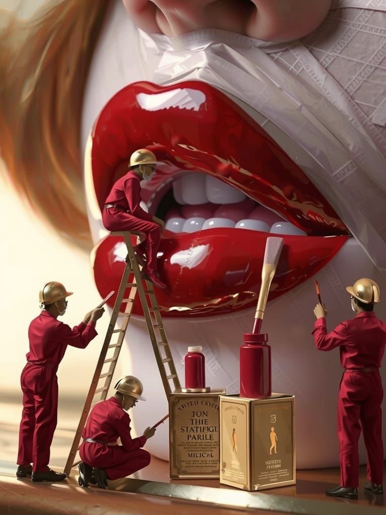 Mysterious Woman in Haunting Giger-Inspired Medical Art