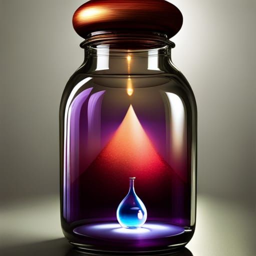 Pyramid and Bottle in a Bottle - AI Generated Artwork - NightCafe Creator