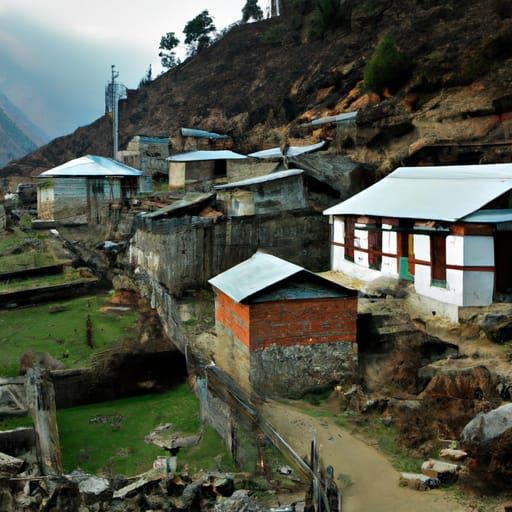 A cozy Himalayan village