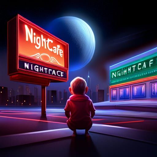 Reading "NightCafe"  by @Manaland