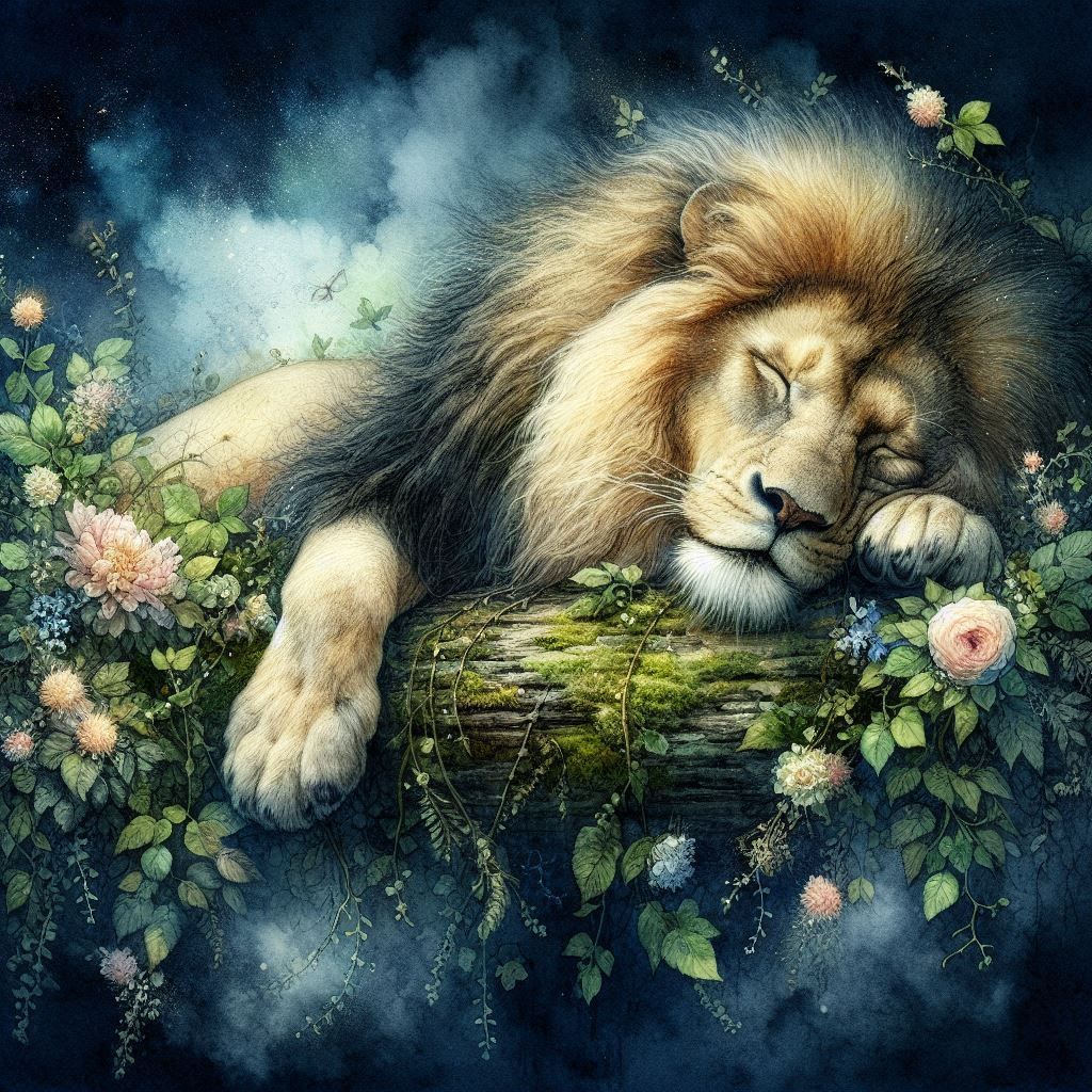 Sleepy Lion