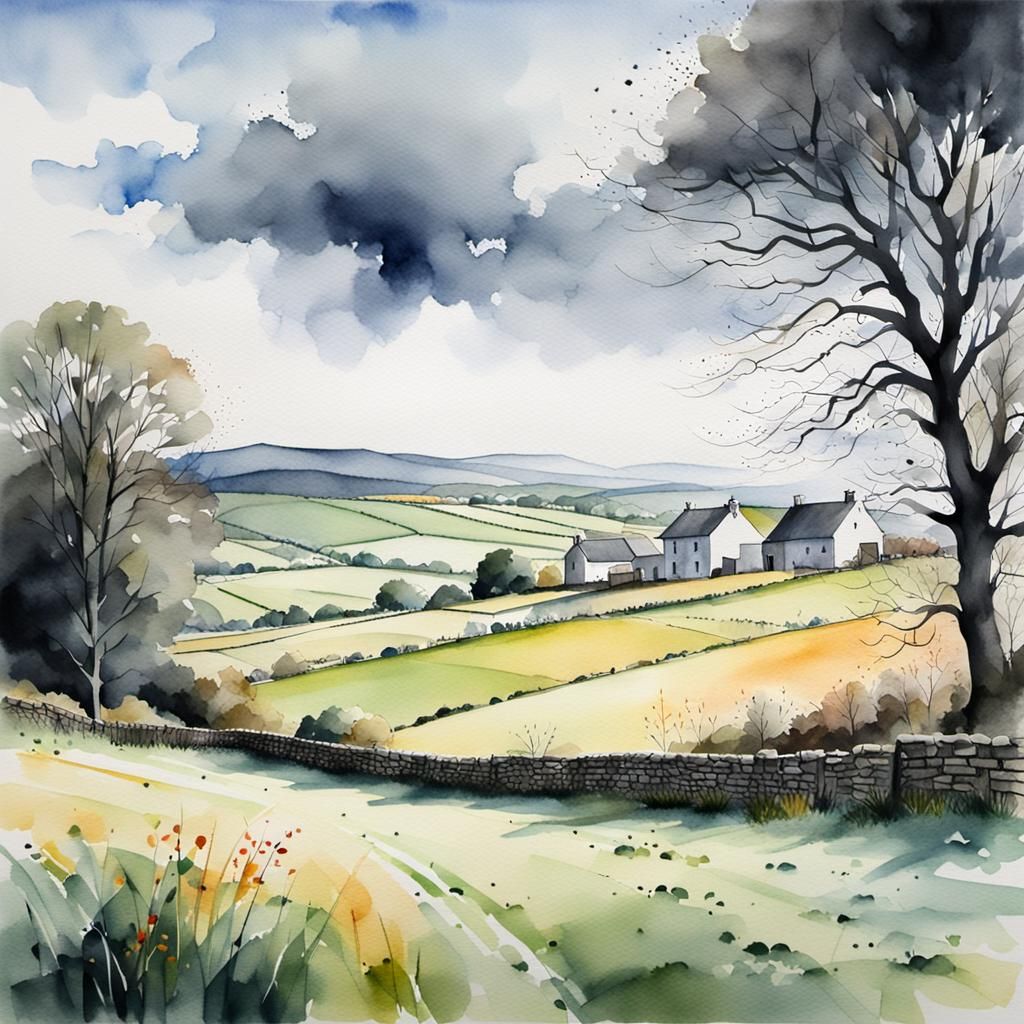 COUNTRYSIDE IN WATERCOLOUR