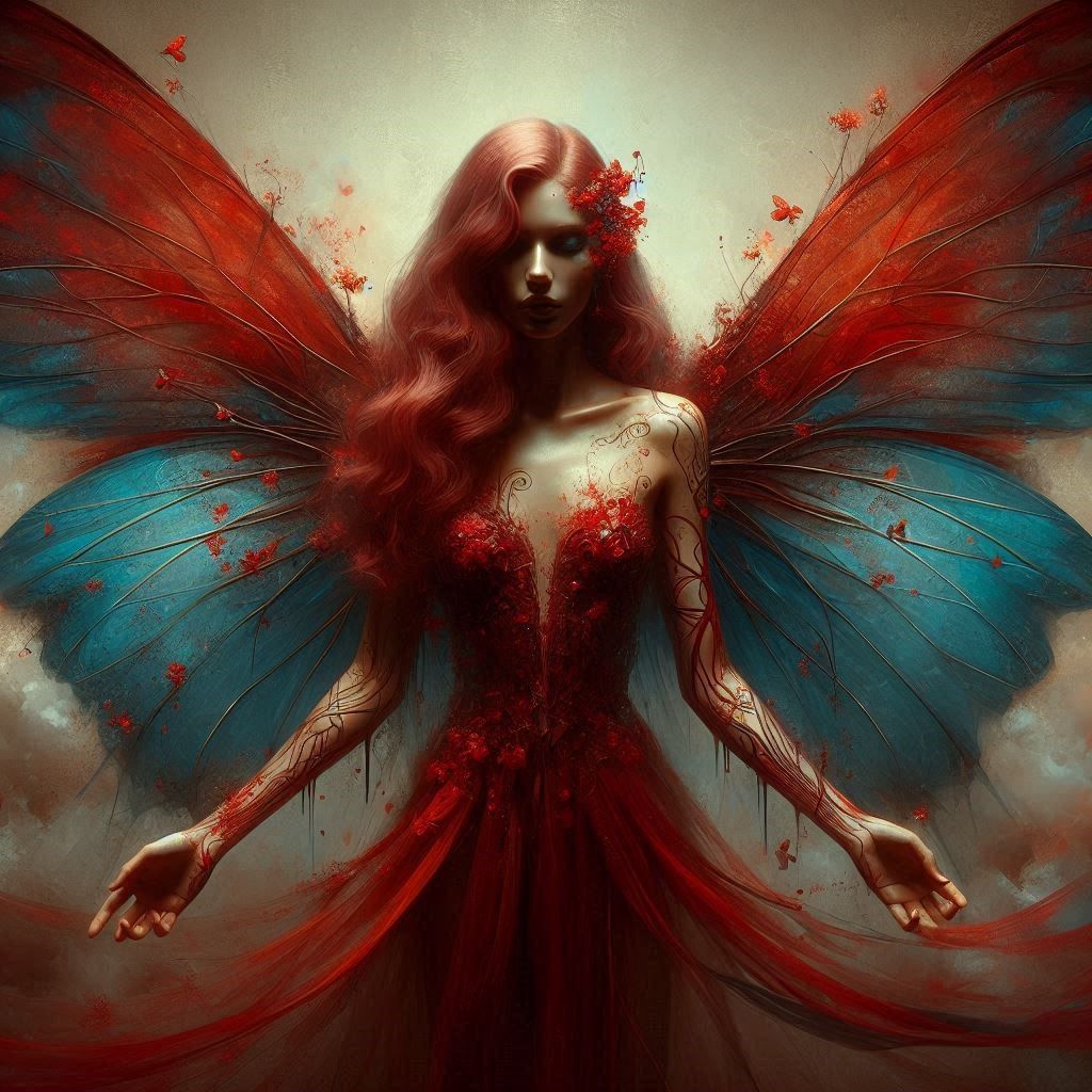 red and blue faery