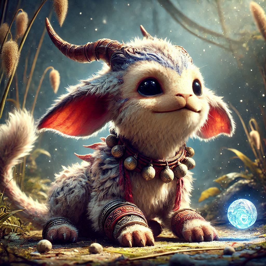adorable fairy-tale fantasy creature portrait..