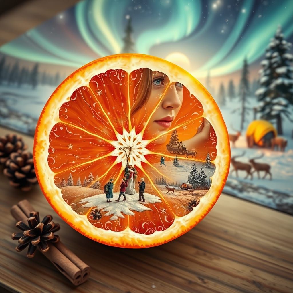 Tangerine Slice  by @AlfredStephen