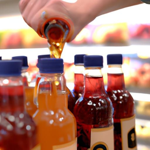 Kombucha, supermarket, grocery store, checkout