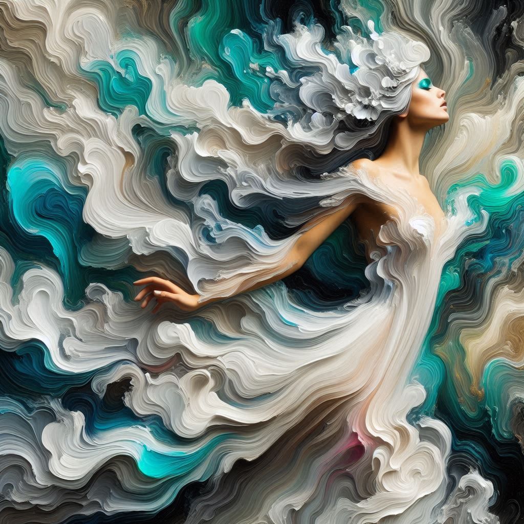 Woman dancing with the life 8