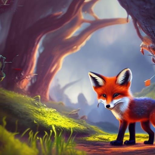 Baby fox