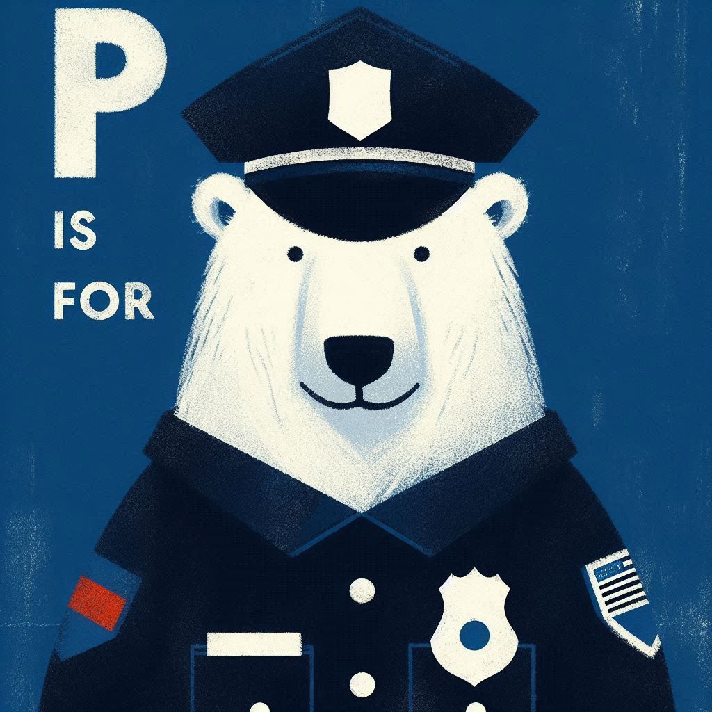 P is for Polar Bear and Police