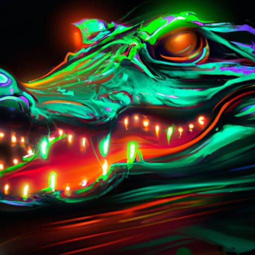 Neon Crocodile