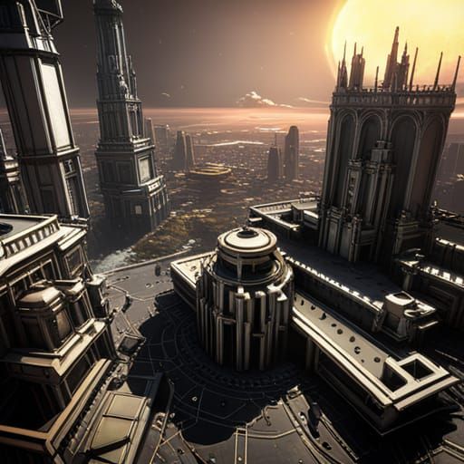 City on the moon