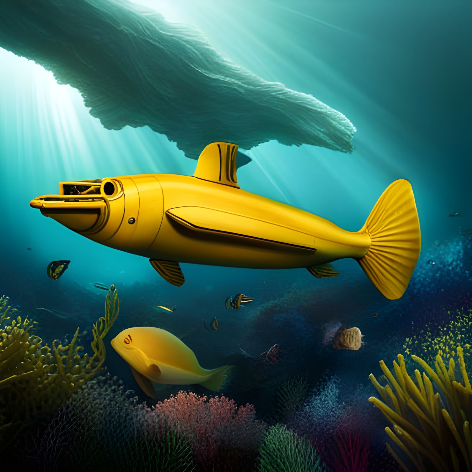 Yellow submarine  by @Laevos