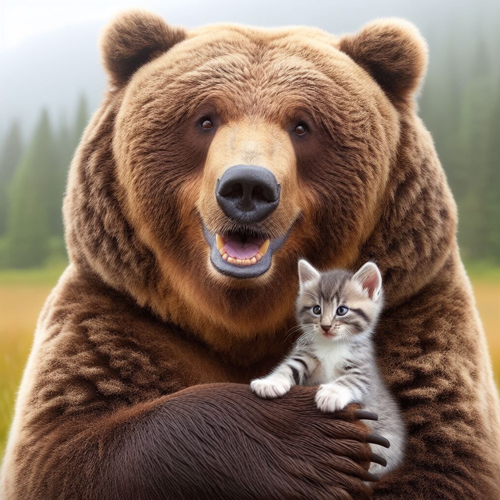 Bear and Kitten
