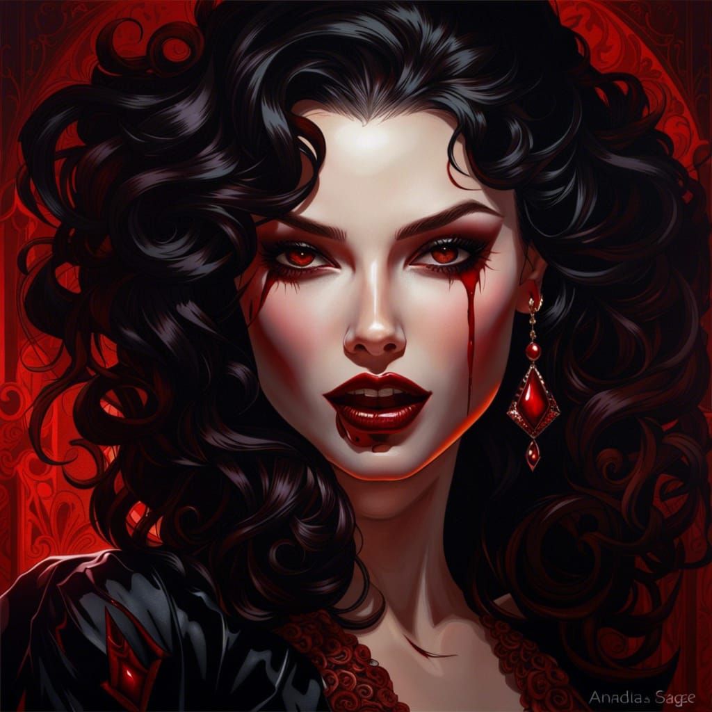 Vampiress - AI Generated Artwork - NightCafe Creator