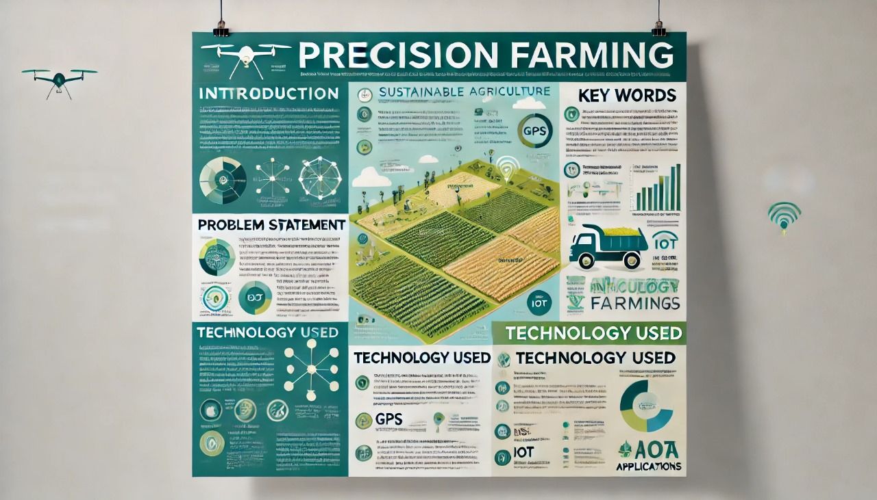 Create an image of poster presentation on precision farming ...