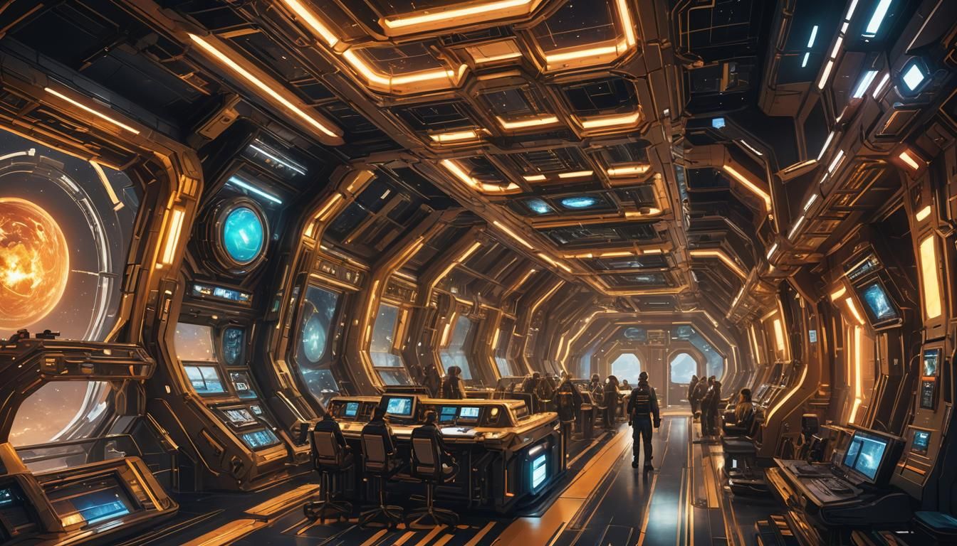 Some Crew Inside The Cargo Deck Talking Over Some Tasks Of T...