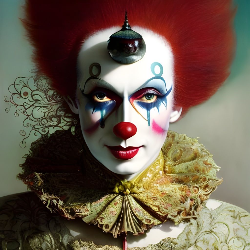 perceptive clown - AI Generated Artwork - NightCafe Creator