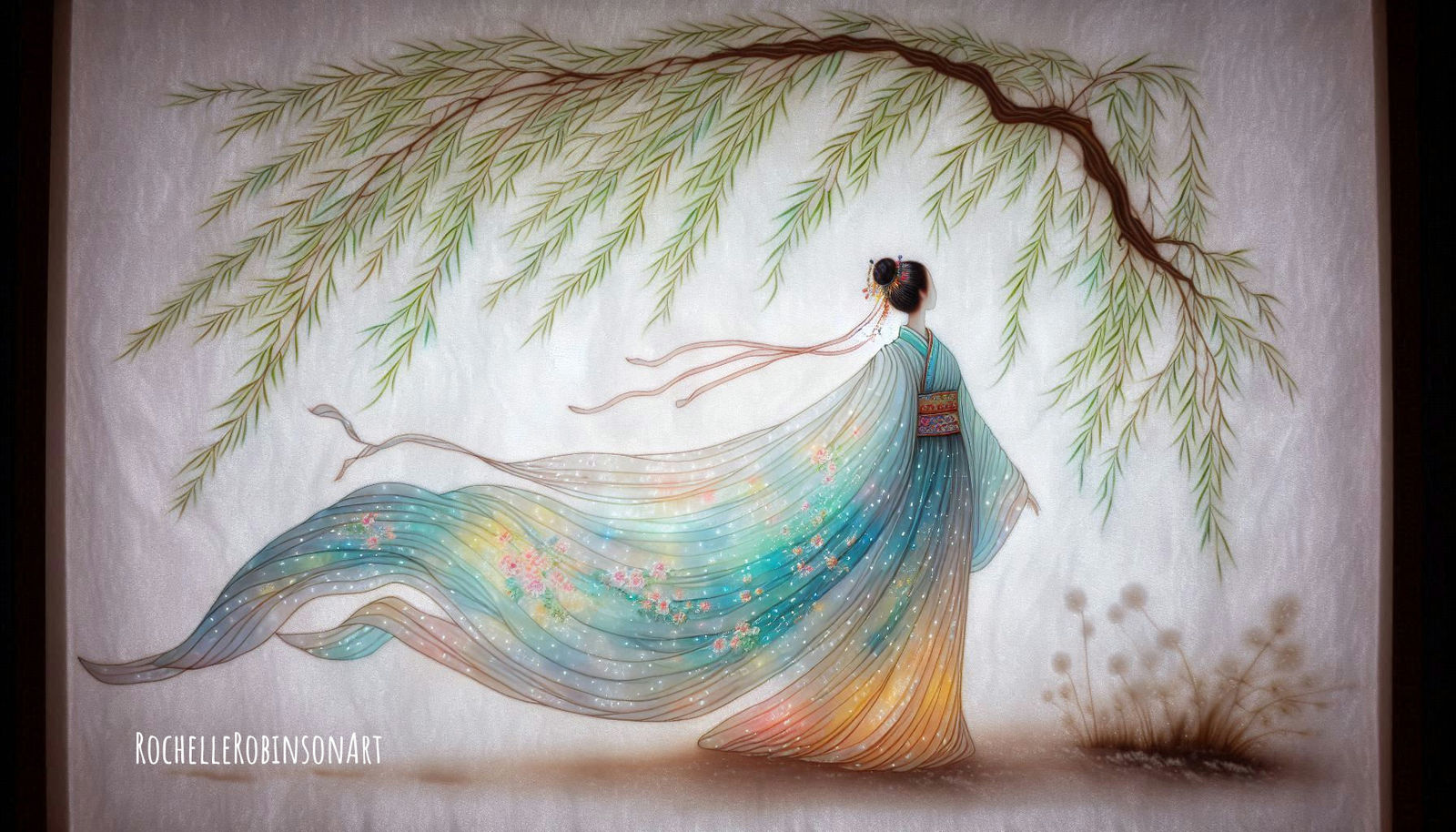 Hanfu - Lite Brite Art