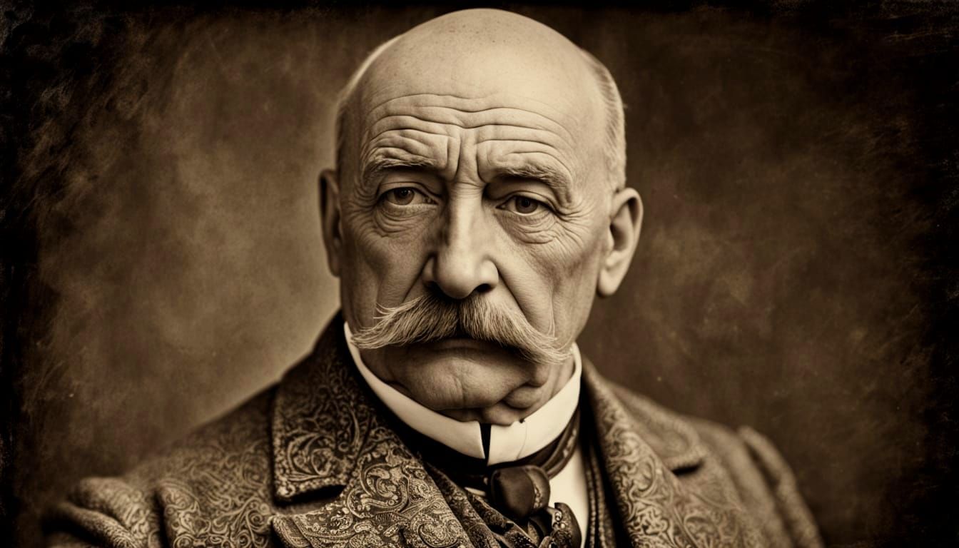 Strict Gentleman Portrait Photo from 1896