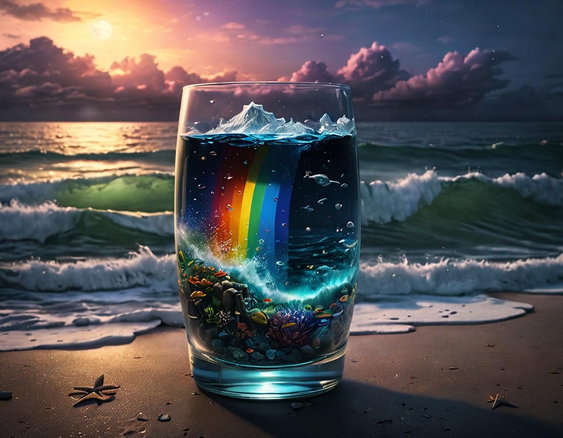 Made of Rainbows, The ocean in a glass at midnight