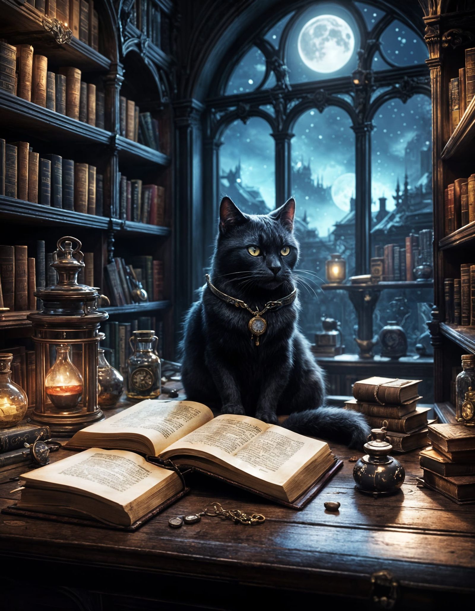 A Wizard's Small Library   by @Mr_Anime Manga