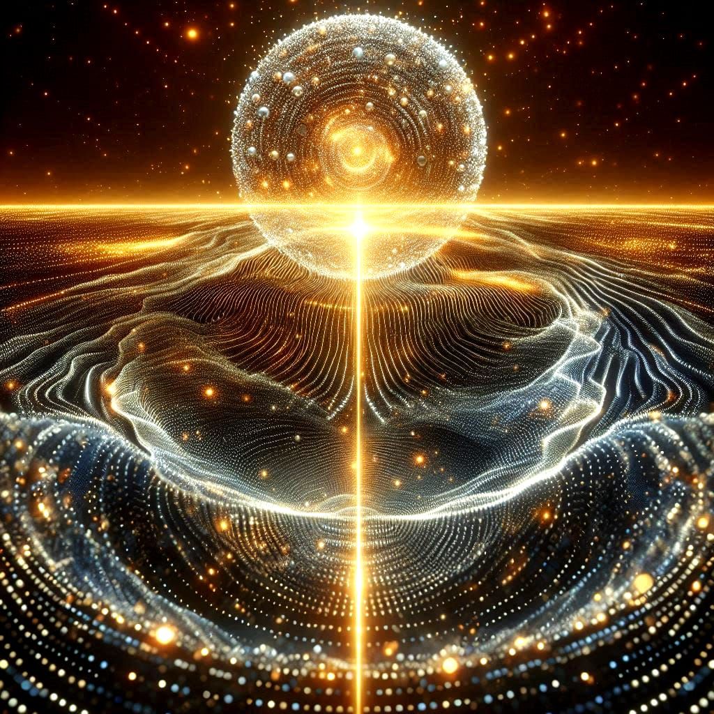 Sphere Above An Undulating Plain....