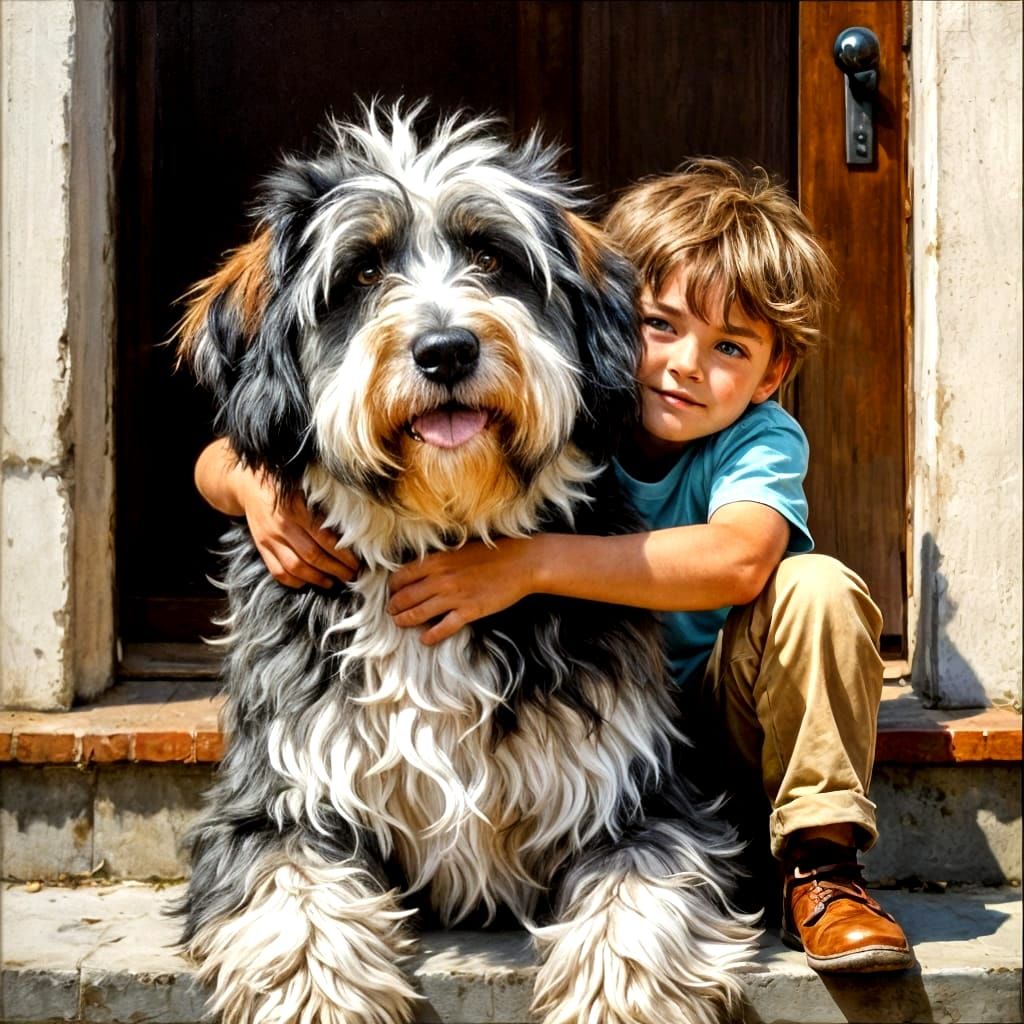 A boy and his dog make a glorious pair. No better friendship is found anywhere...