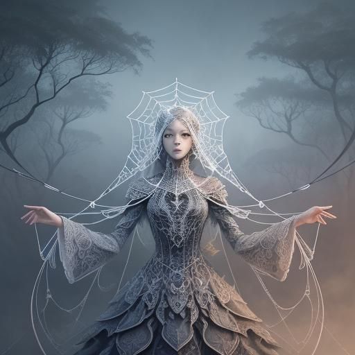 mandala web witch