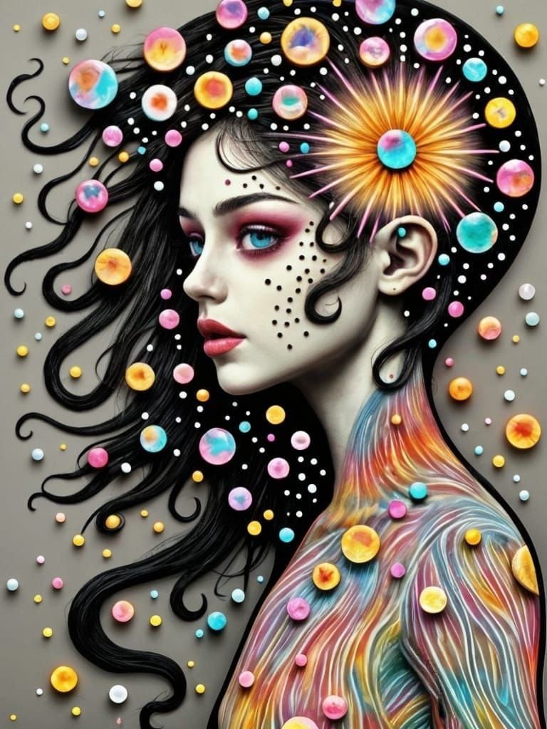 Ethereal Humanoid in Surreal, Biomechanical Form