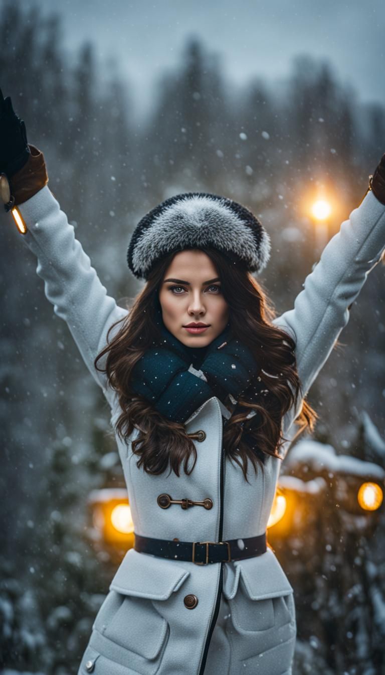 Brunette Pilot Girl