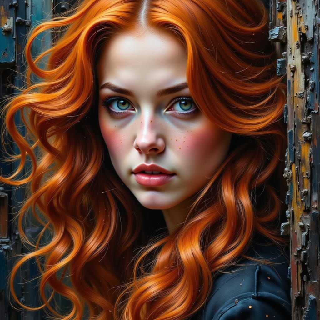 Redhead woman
