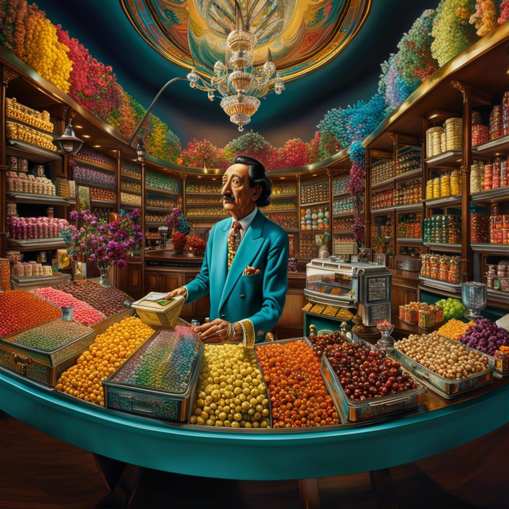 Salvador Dalí, Purveyor of Candies  by @bookwrm0706