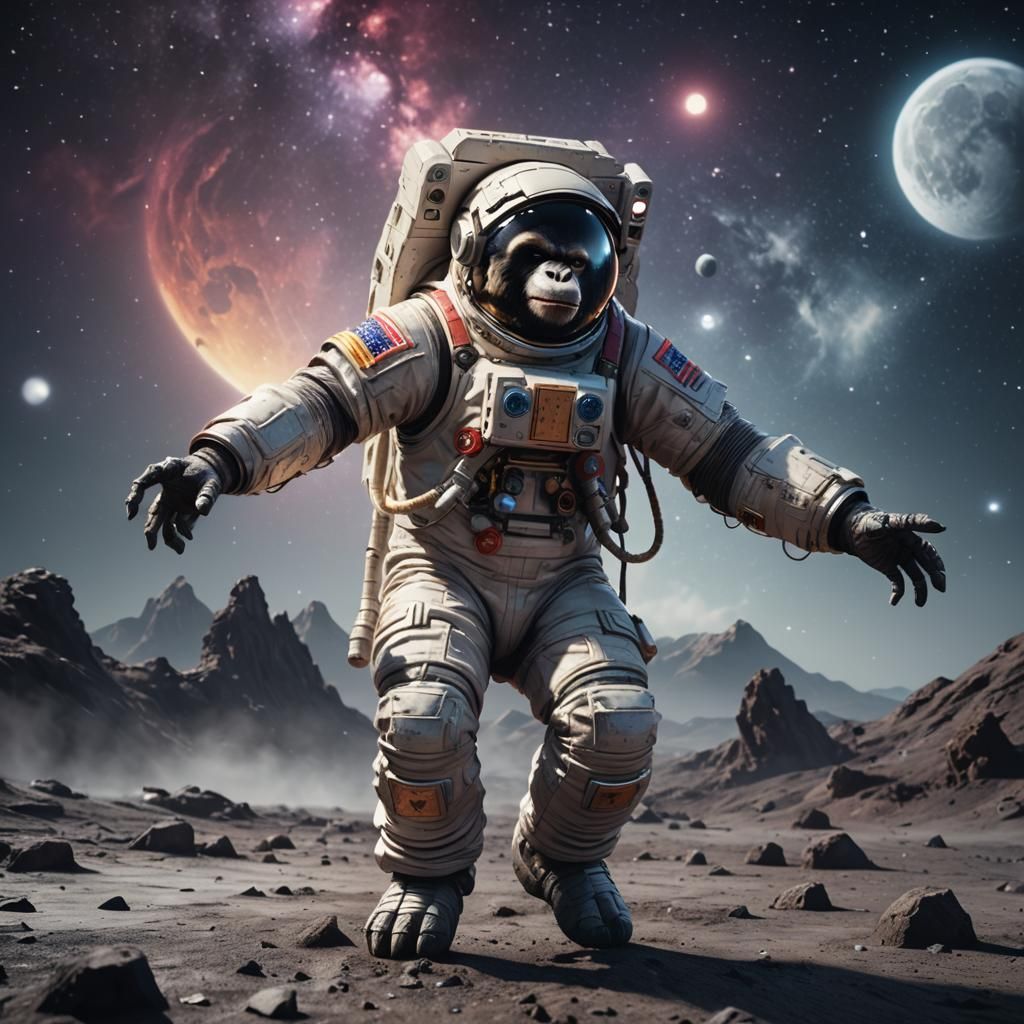 Ape as a astronaut