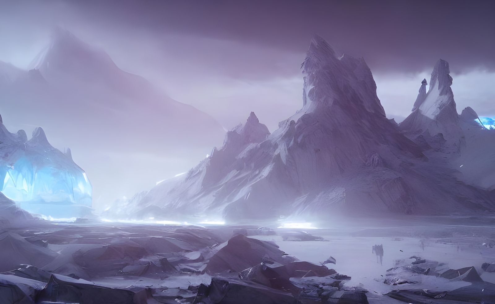 Ice Tundra - AI Generated Artwork - NightCafe Creator