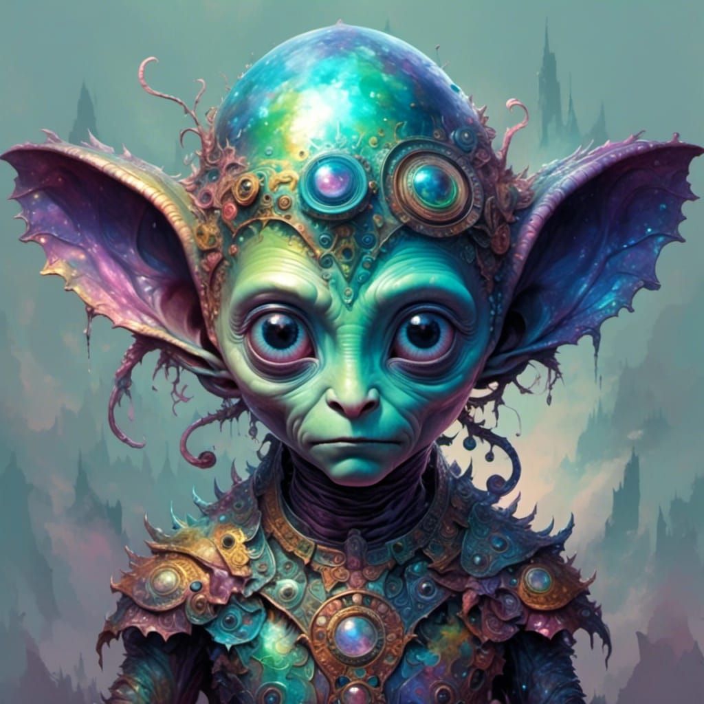  <lora:Dreamsea:1.0> Lil cute alien