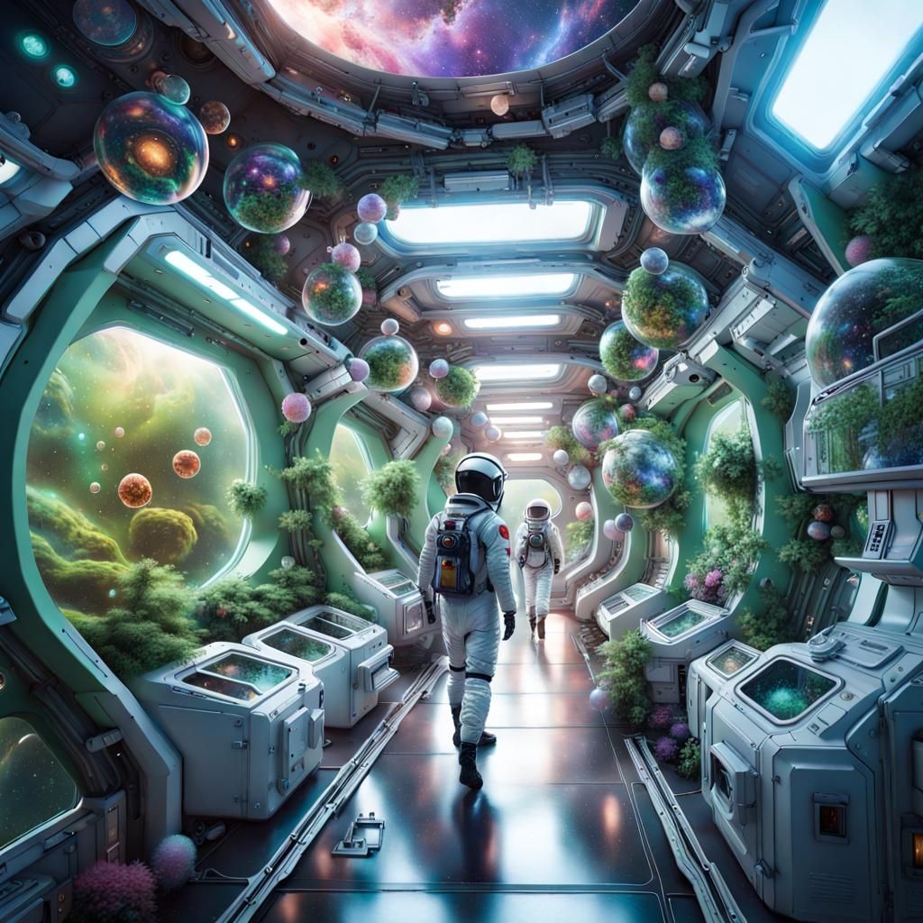 Spaceship gardens  by @Elenriel