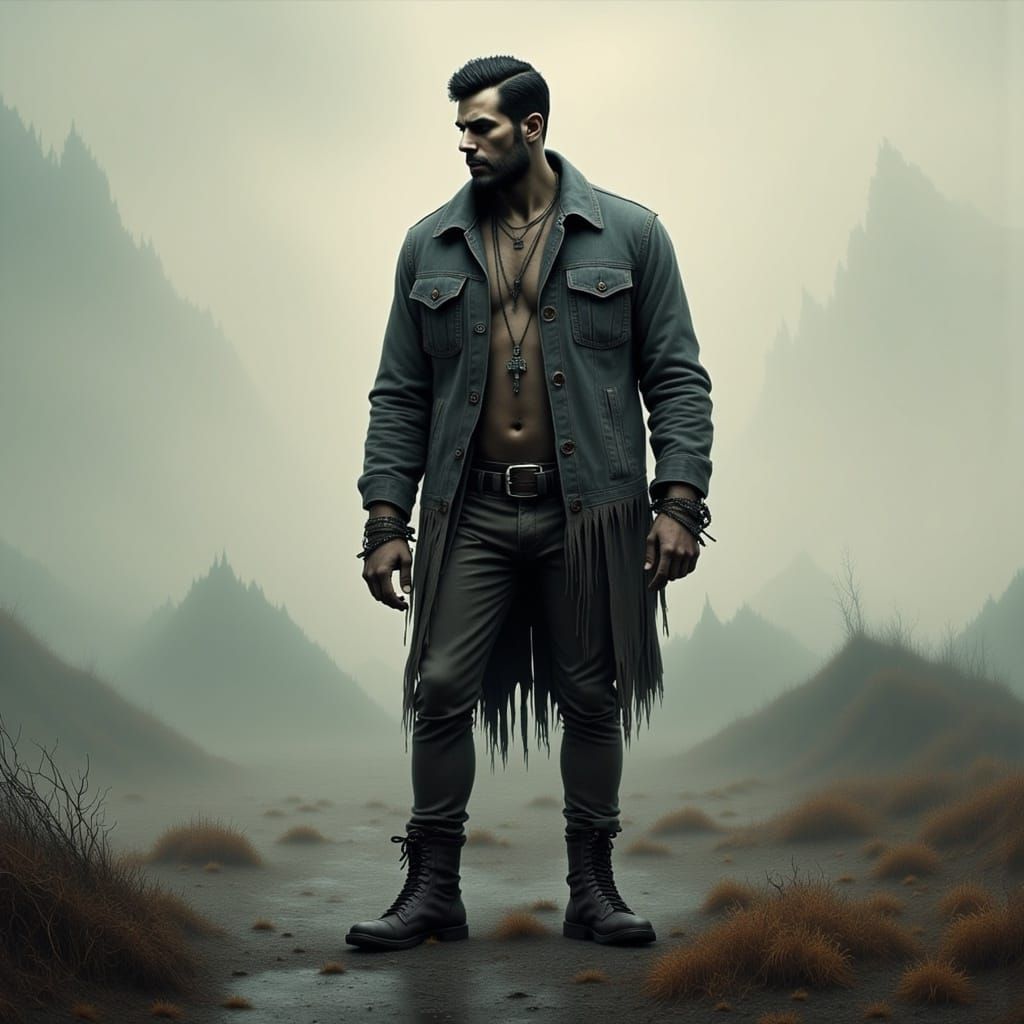  <lora:Bearable Flux:1.0>man