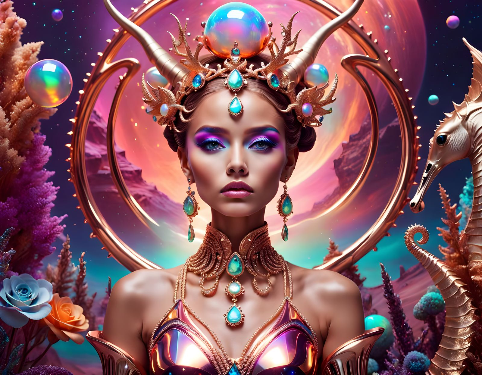 Seahorse Goddess
