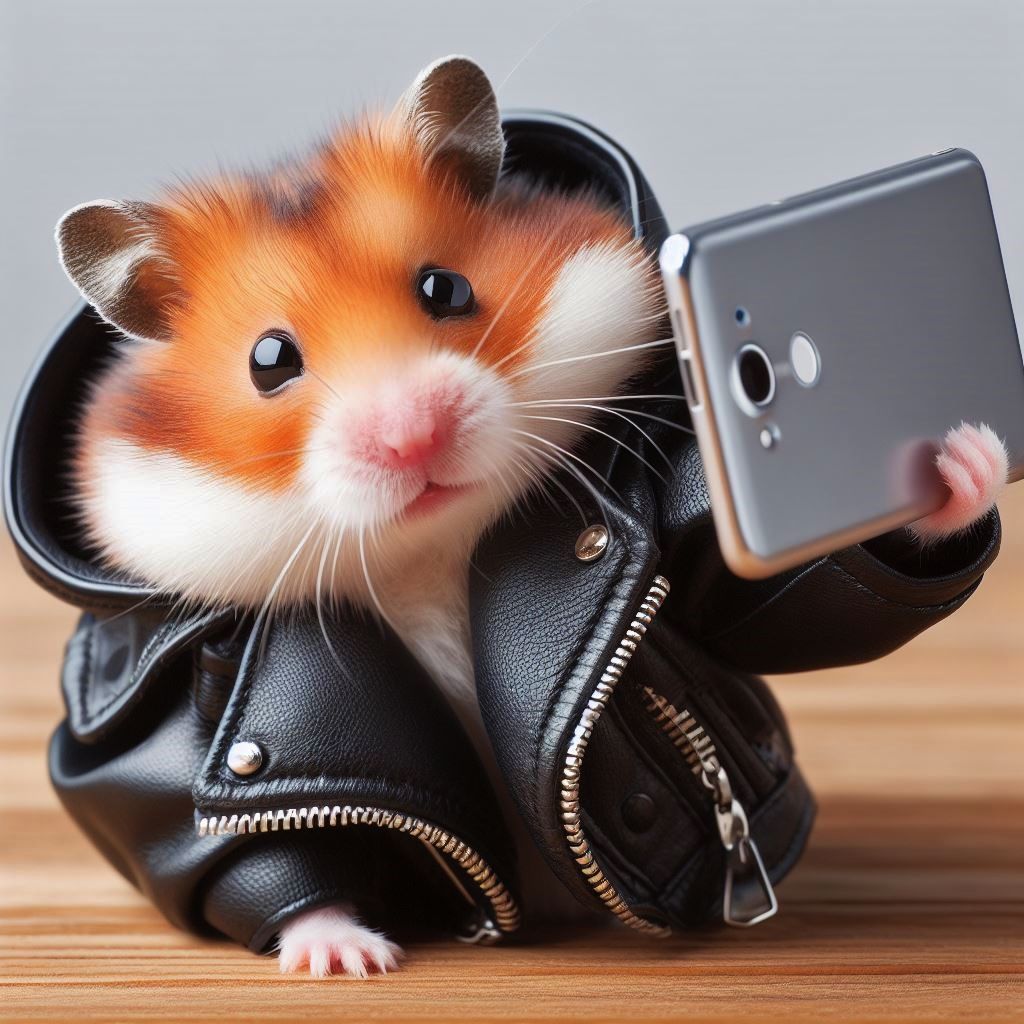 Hamster selfie