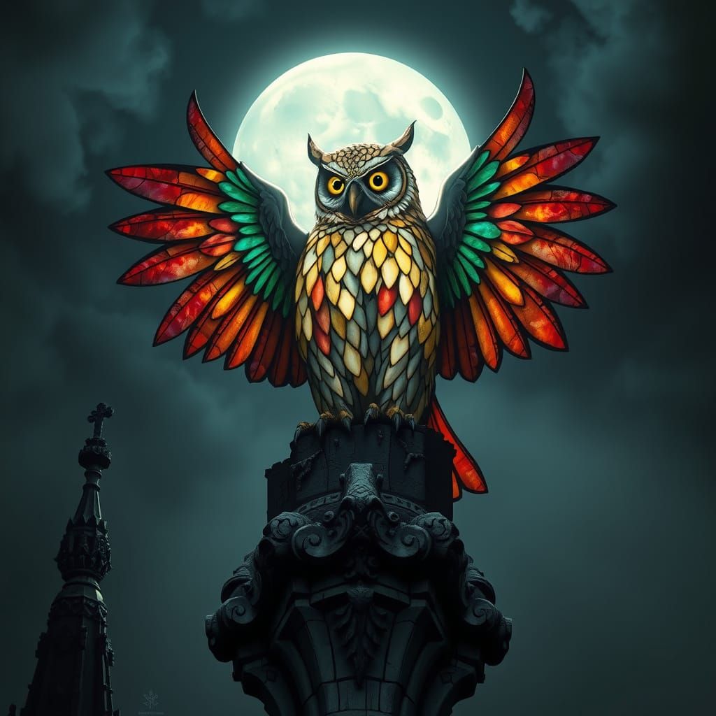 Glass Owl  by @Daewen98