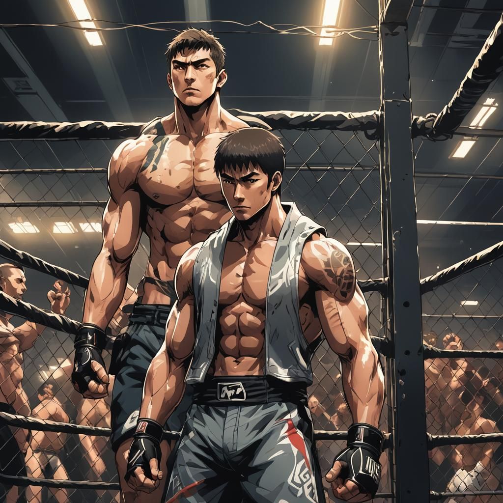 masterpiece, distinct, highres, 2boy, tall, young, good face...