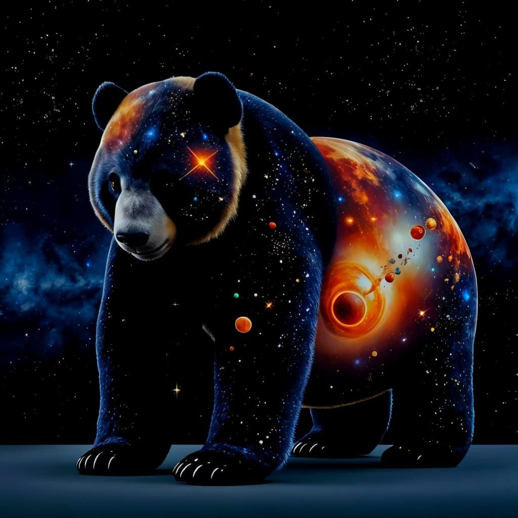 The Great Galaxy Bear.  by @StinkPad