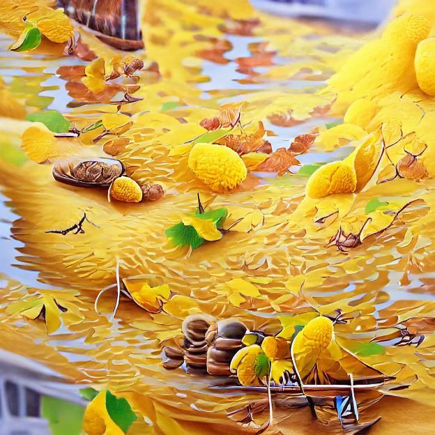 Perfect yellow autumn day. 
