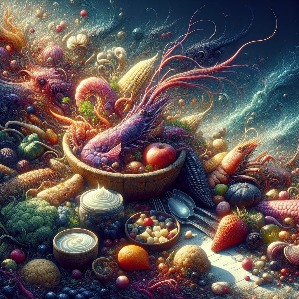 Fantastical Southern Cuisine in Detailed Matte Painting